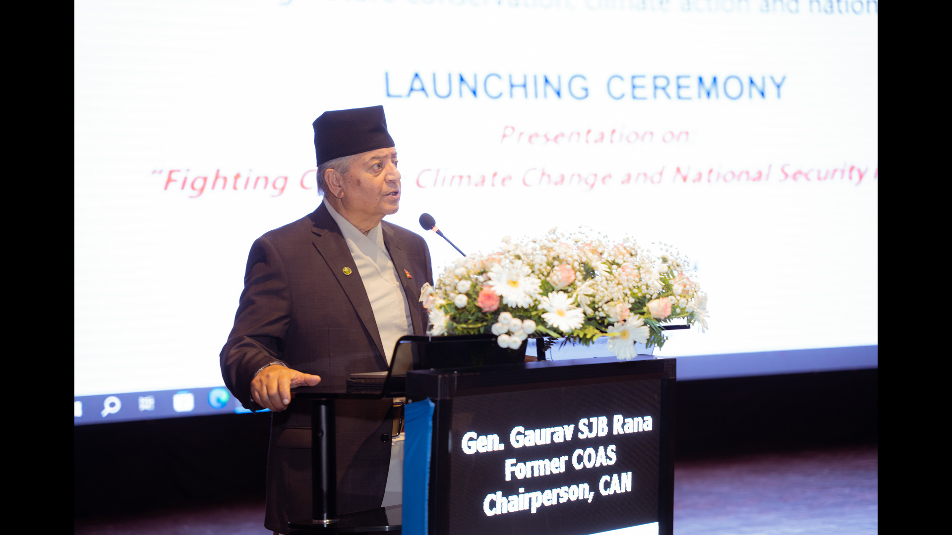 Chairperson Gen Gaurav SJB Rana at the Launching Ceremony of CAN